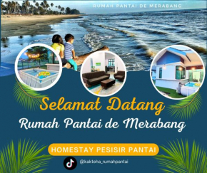 Rumah Pantai de Merabang (bungalow with pool)